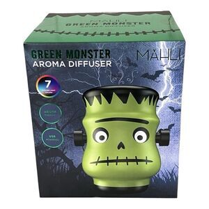 Mahli Frankenstein Green Monster Aroma Oil Diffuser Cycling Lights Halloween New